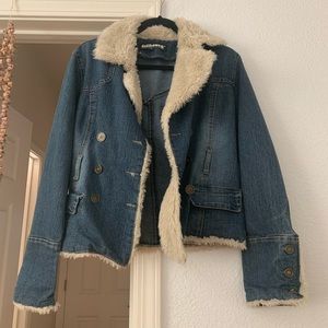 Shearling Denim Jacket